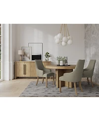 5pc Dining Set (Davie Round Table & 4 Nelin Chairs)