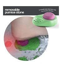 Foot Spa with Heat and Massage and Jets Includes A Remote Control Massage Pumice Stone Collapsible Foot Spa Massager with Heat and Massage Bubbles and