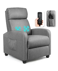 Recliner Sofa Wingback Chair with Massage Function
