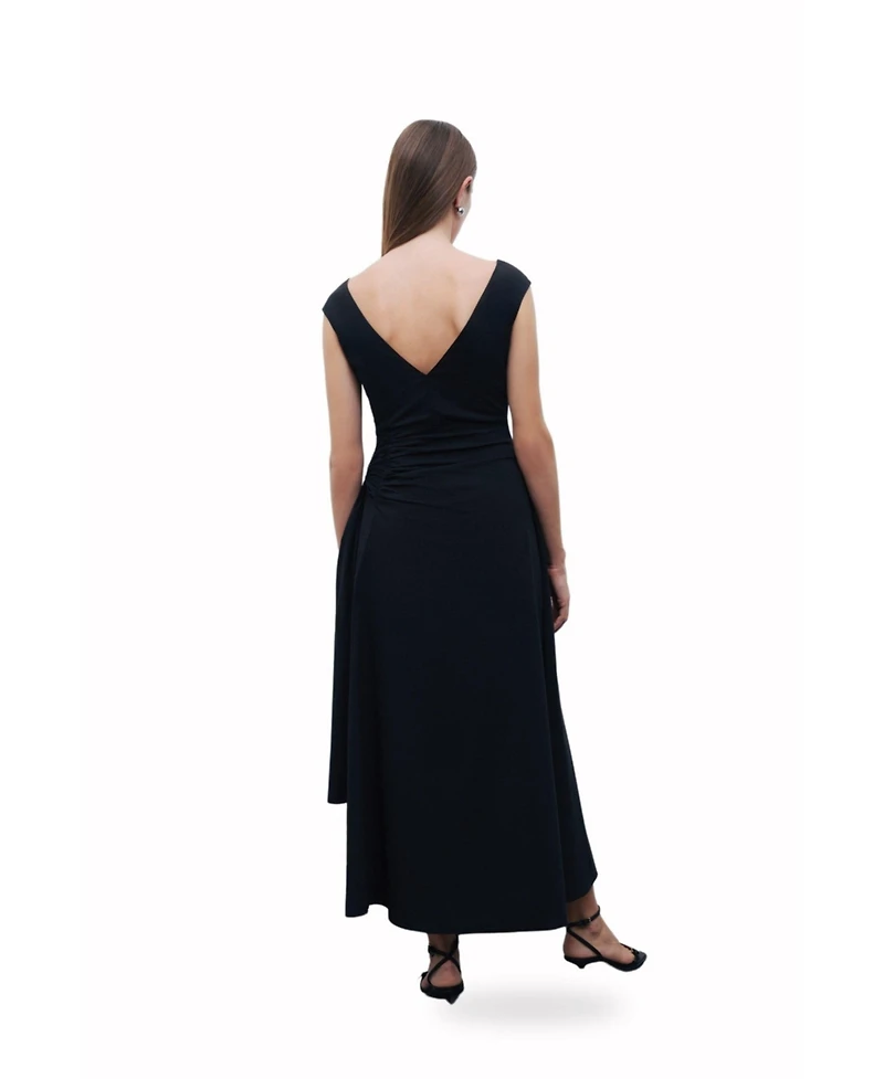 Nocturne Women's Tie Detail Midi Dress