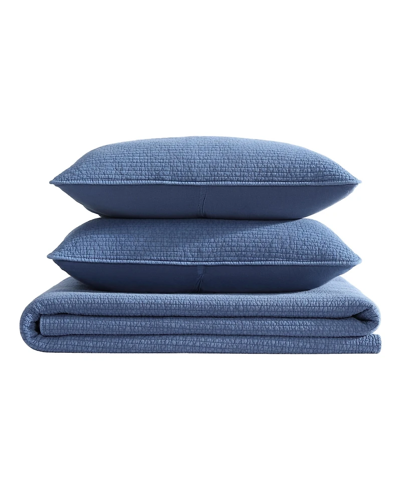 Nautica Seashore Stitch Washed -Pc. Quilt Set