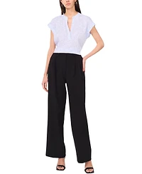 Vince Camuto Women's Split-Neck Cap-Sleeve Top