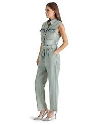 Steve Madden Women's Olynne Sleeveless Tie-Waist Jumpsuit