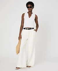 French Connection Women's Cotton Mozza V-Neck Sleeveless Sweater