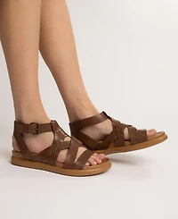 Journee Collection Women's Mistee Strappy Fisherman Flat Sandals