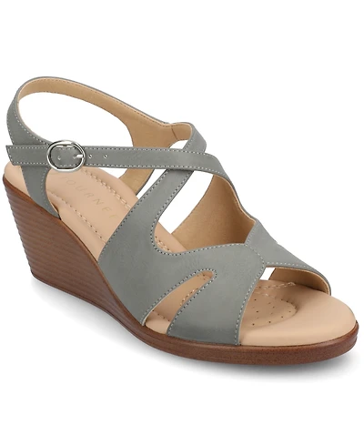 Journee Collection Women's Kedzie2 Strappy Wedge Sandals