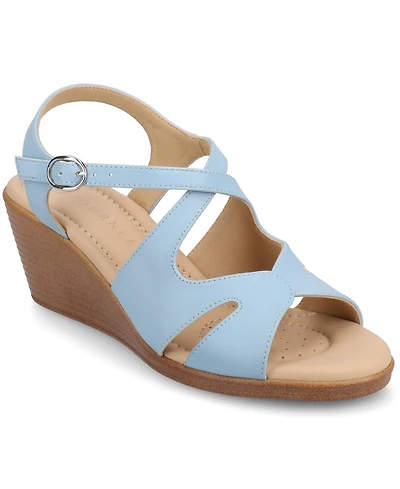 Journee Collection Women's Kedzie2 Strappy Wedge Sandals