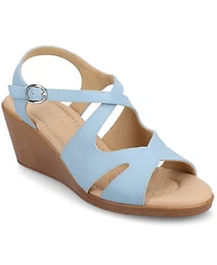 Journee Collection Women's Kedzie2 Strappy Wedge Sandals