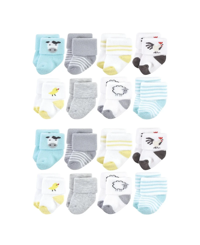 Hudson Baby Baby Boys Hudson Unisex Plush Cotton-Blend Unisex Terry Socks