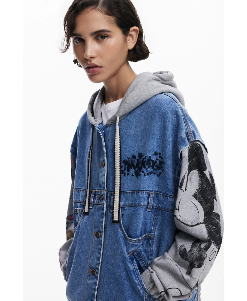 Desigual Women's Mickey Mouse denim jacket