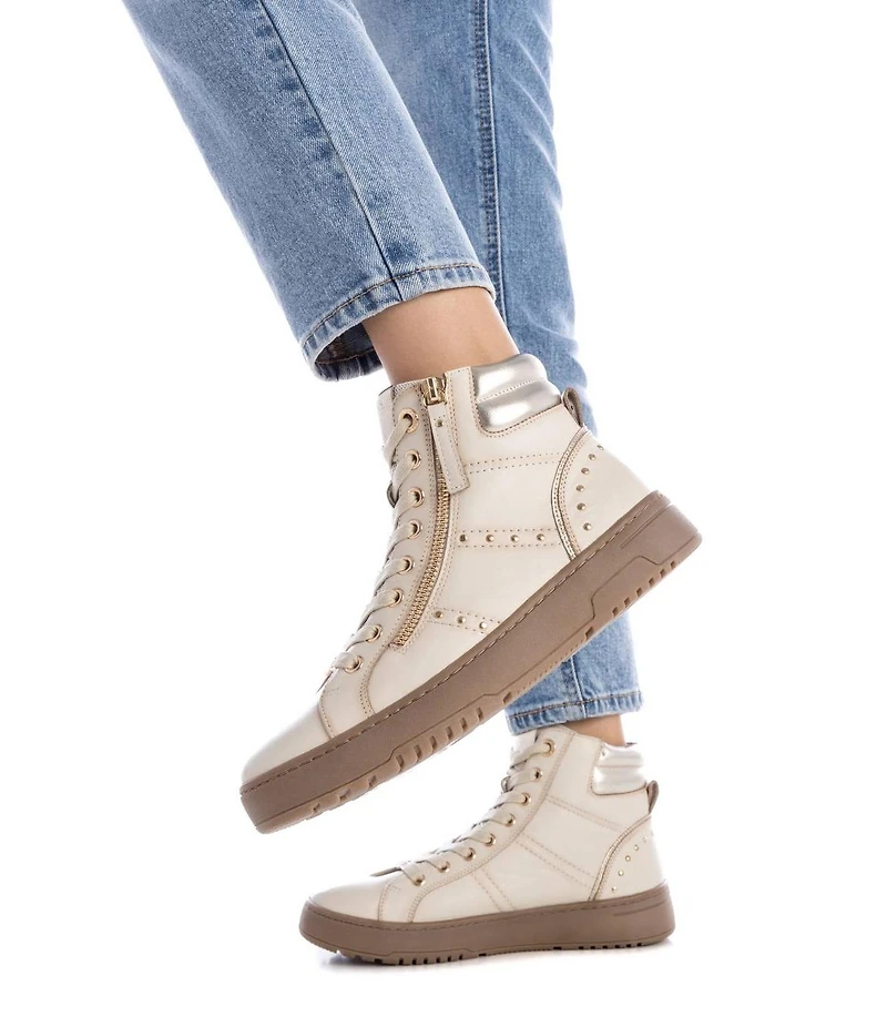 Carmela Collection Leather Sneaker Booties By Xti