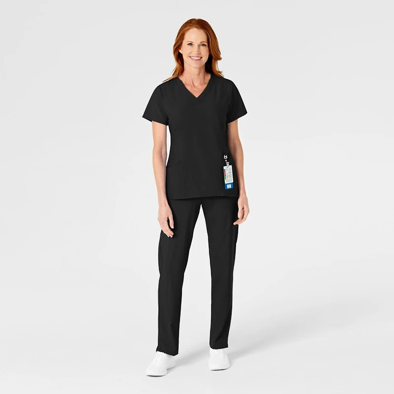 Wink Petite W123 Flat Front Cargo Scrub Pant