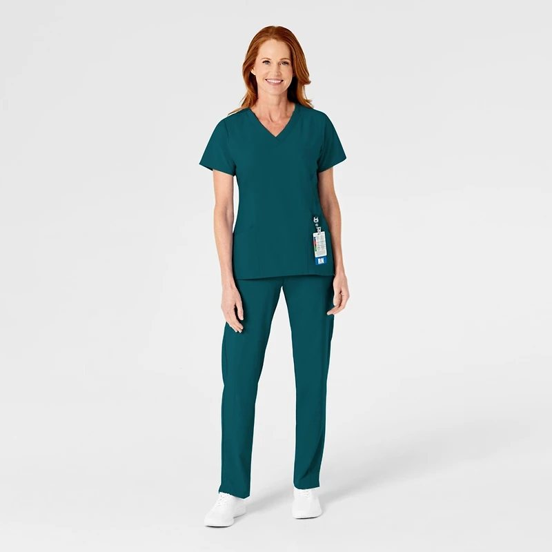 Wink Petite W123 Flat Front Cargo Scrub Pant