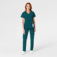 Wink Petite W123 Flat Front Cargo Scrub Pant