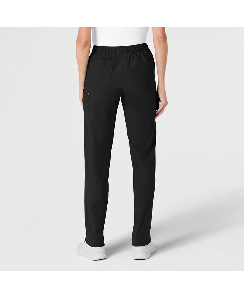 Wink Petite W123 Flat Front Cargo Scrub Pant