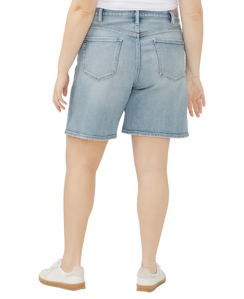 Silver Jeans Co. Plus High Rise Vintage Long Shorts