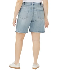 Silver Jeans Co. Plus High Rise Vintage Long Shorts
