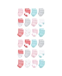 Luvable Friends Baby Boys Cotton Rich Terry Socks 24-Pack Bundle