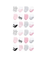 Luvable Friends Baby Boys Cotton Rich Terry Socks 24-Pack Bundle