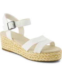 Toms Women's Audrey Ankle Strap Wedge Sandals