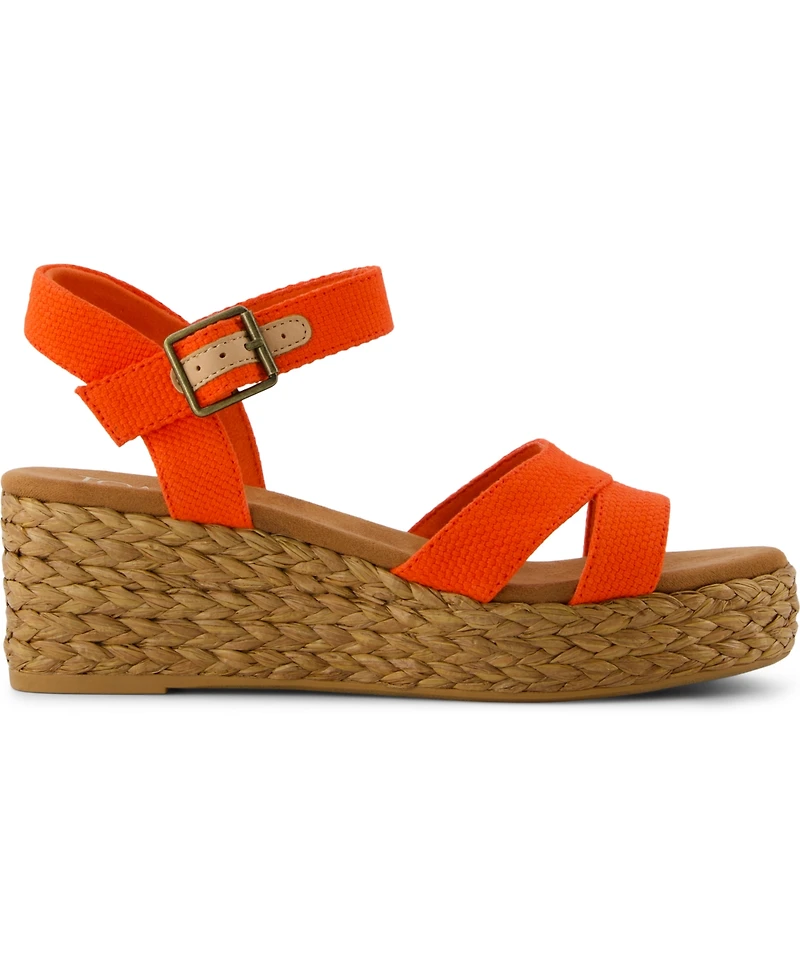 Toms Women's Audrey Ankle Strap Wedge Sandals