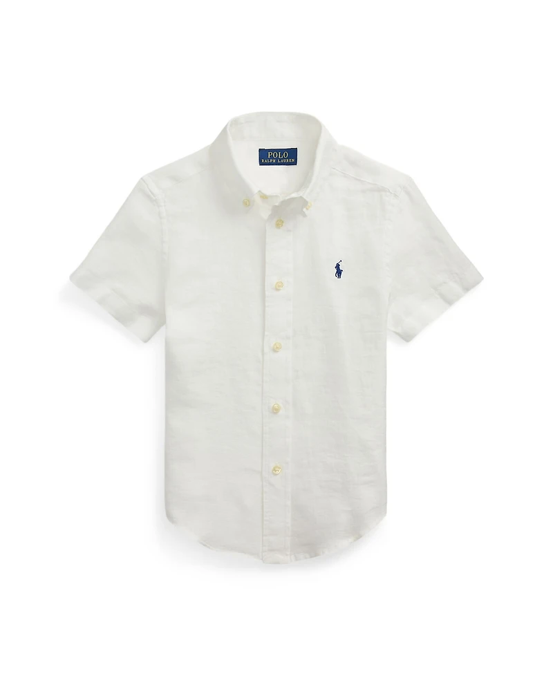 Polo Ralph Lauren Toddler and Little Boys Linen Short-Sleeve Shirt