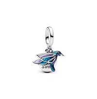 Pandora Sterling Silver Hummingbird Double Dangle Charm