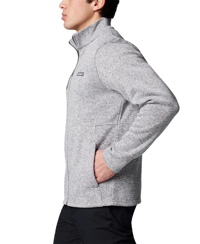 Columbia Men's Alto Pass Textured Knit Sweater Fleece Zip-Front Jacket