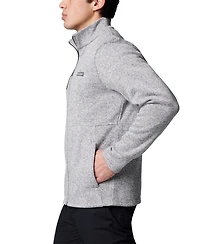 Columbia Men's Alto Pass Textured Knit Sweater Fleece Zip-Front Jacket