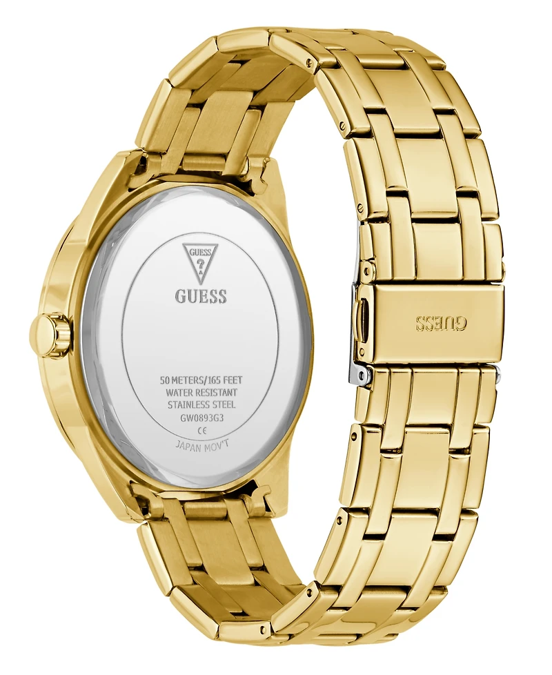 Guess Men's Analog Gold-Tone Stainless Steel Watch