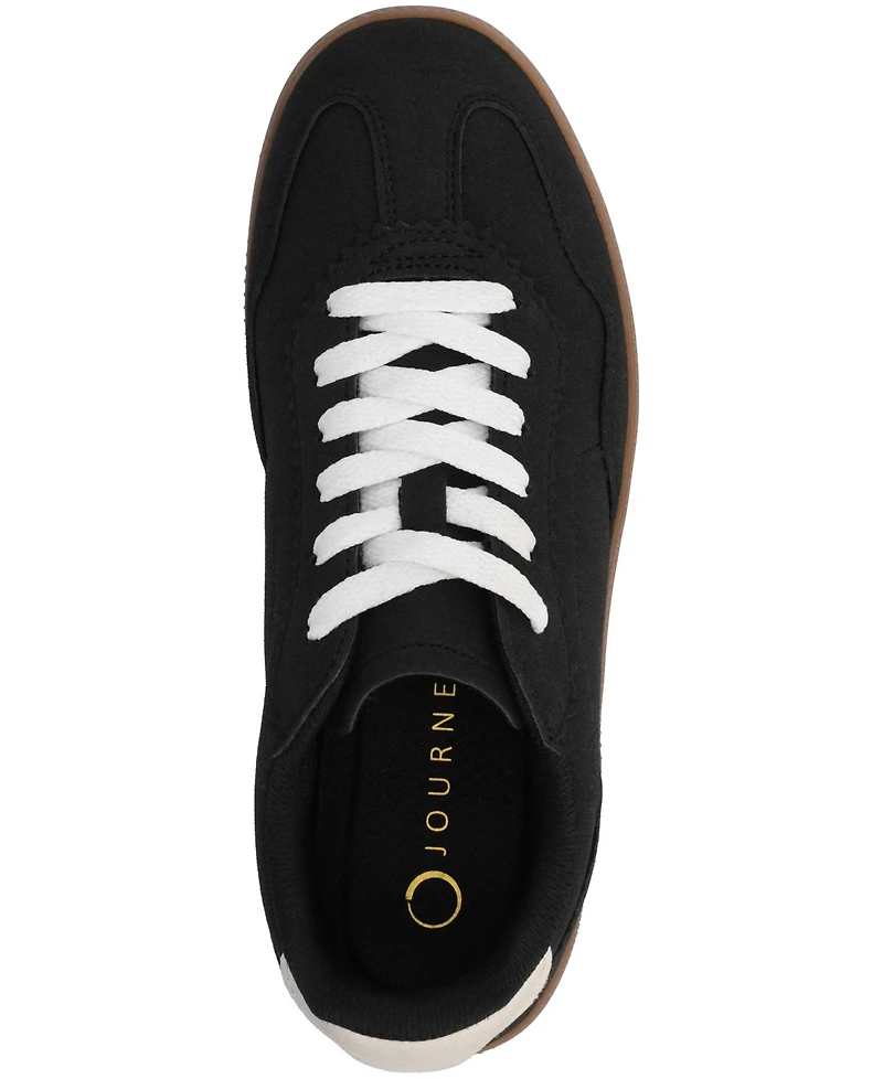 Journee Collection Women's Lummie Casual Lace-Up Sneakers