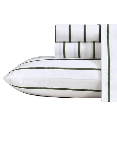 Nautica Cotton Percale 3-Piece Sheet Set, Twin