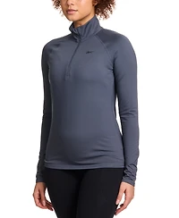 Reebok Women's Id Train Fitted Quarter-Zip Track Jacket