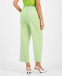 Kasper Women's Linen-Blend Pull-On Pants