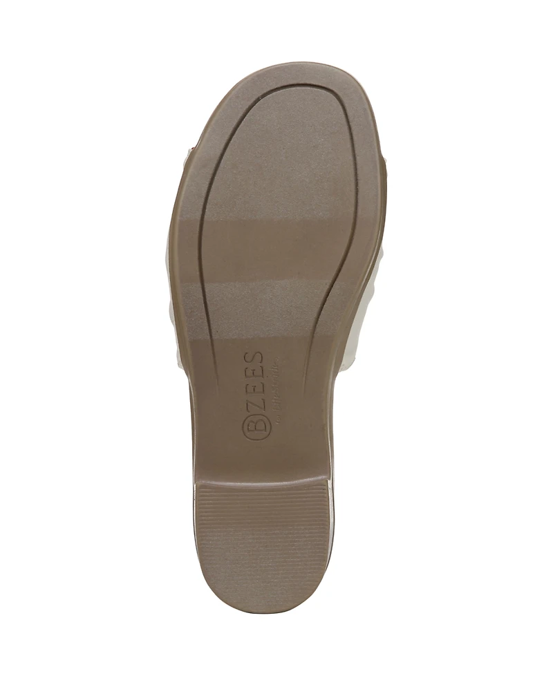 LifeStride Women's Paradise Washable Block Heel Slide Sandals