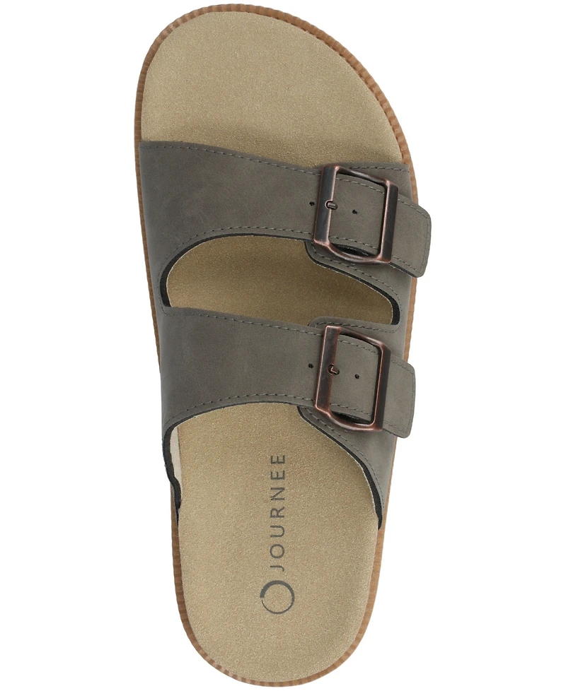 Journee Collection Tula Slip-On Flat Sandals