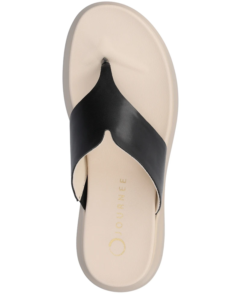 Journee Collection Women's Carah Thong Platform Wedge Sandals