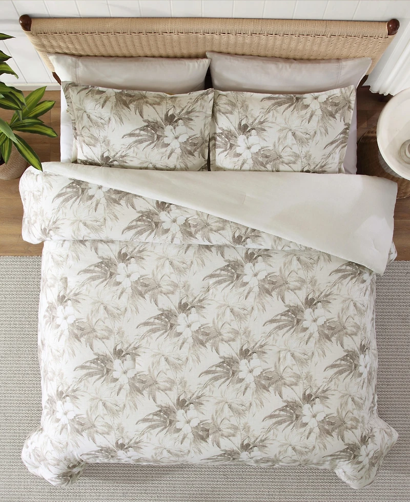 Tommy Bahama Beachway Blooms Reversible 3-Pc. Comforter Set, Full/Queen