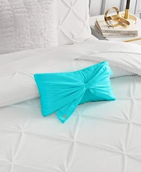 Juicy Couture Velvet Bow Decorative Pillow, 10" x 18"