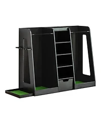 Streamdale 55" Wooden Golf Bag Organizer with Storage Drawers and Club Holders