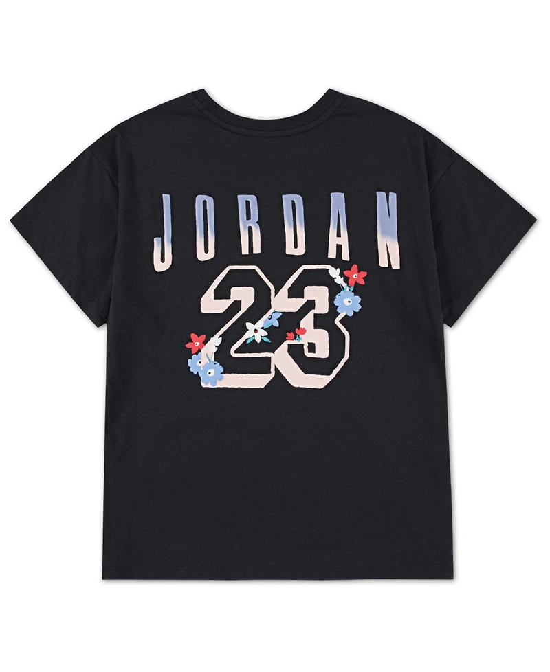 Jordan Big Girls Summer Bloom Oversized T-Shirt