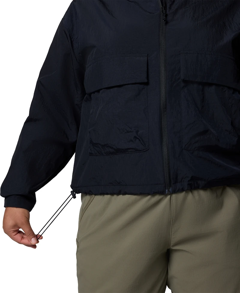 Columbia Plus Paracutie Cropped Cargo Windbreaker Jacket