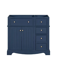 36" Freestanding Bathroom Vanity with Drawers and Shelf