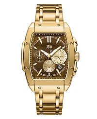 Jbw Men's Echelon Diamond Gold-Plated Stainless-Steel Watch