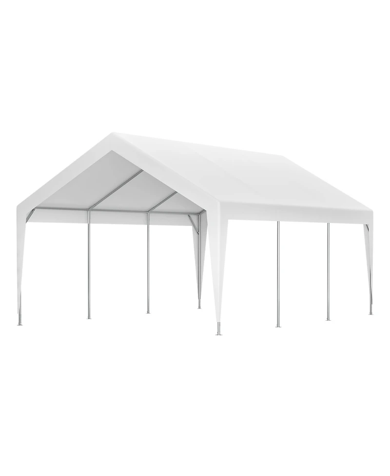 Streamdale 13x20 Heavy Duty Steel Carport Storage Canopy Garage Tent w/ Removable Sidewalls