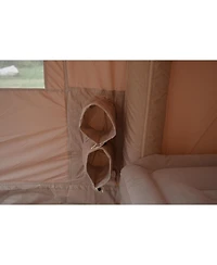 Streamdale Inflatable Camping Tent with Canopy, Hand Pump, Easy Setup, Waterproof, Beige (9.8' x 13')