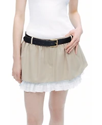 Nocturne Women's Layered Mini Skirt