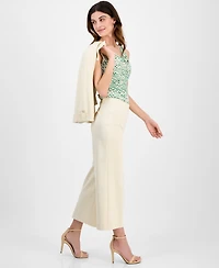 Anne Klein Petite Cropped Wide-Leg Pull-On Pants