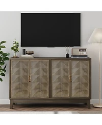 Streamdale Vintage Sideboard Cabinet with Ample Storage, 4 Doors, Console Table
