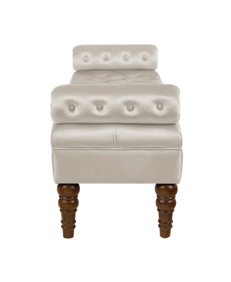 Streamdale Velvet Upholstered Bench for Bedroom and Entryway